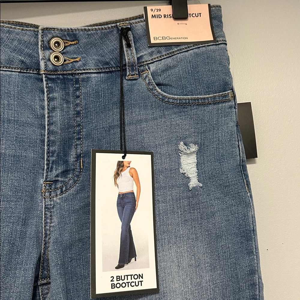 BCBG Mid Rise Bootcut Jeans - Picture 3 of 6